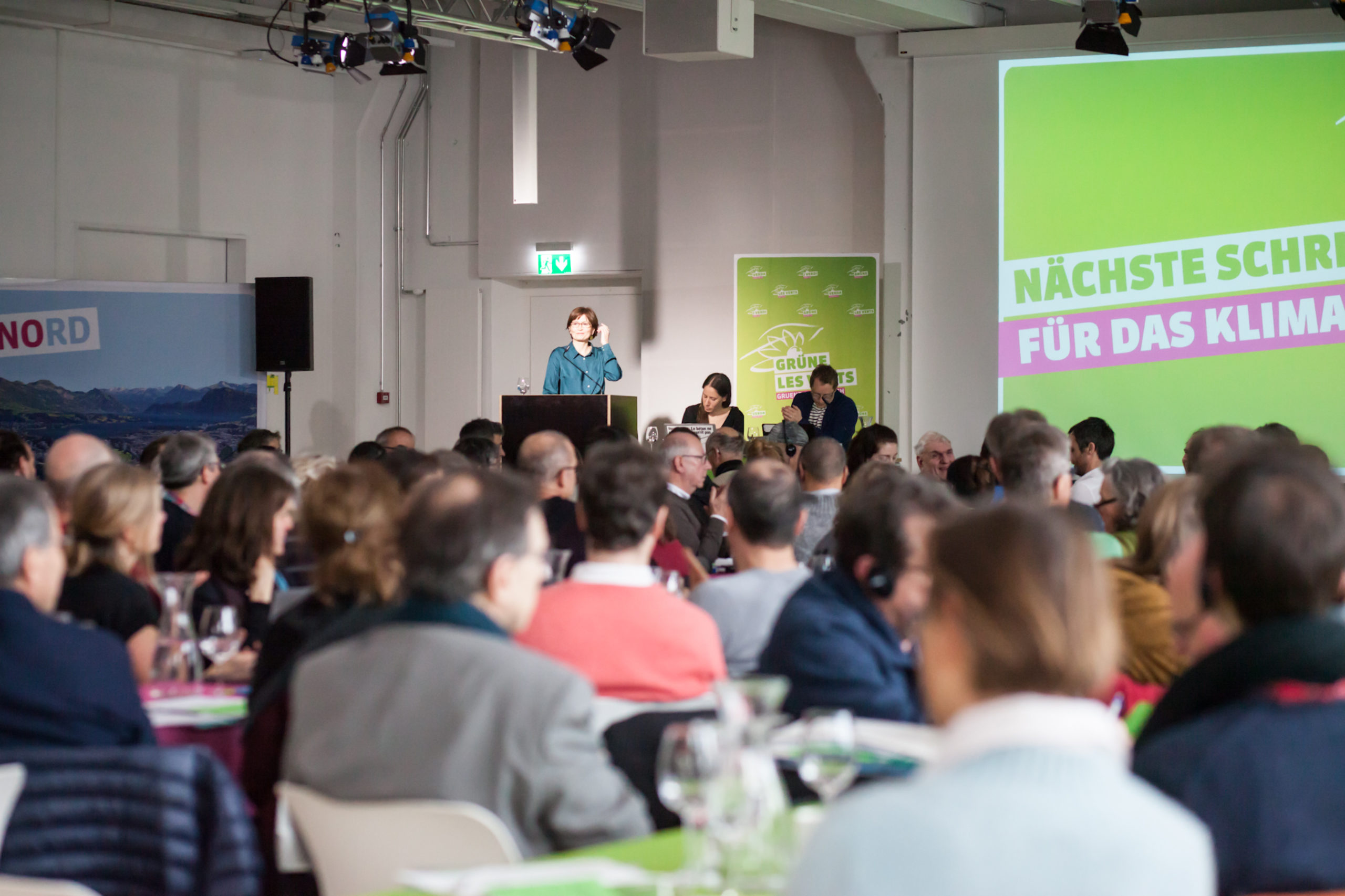 Regula Rytz am Rednerpult